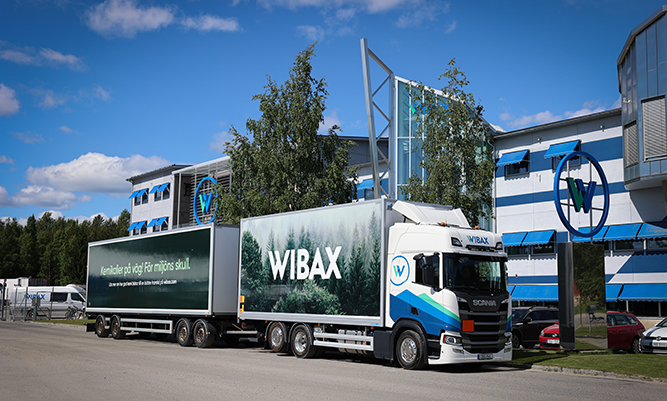 Wibax goods vehicle with the new decor