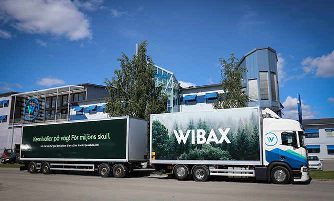Wibax goods vehicle with the new decor