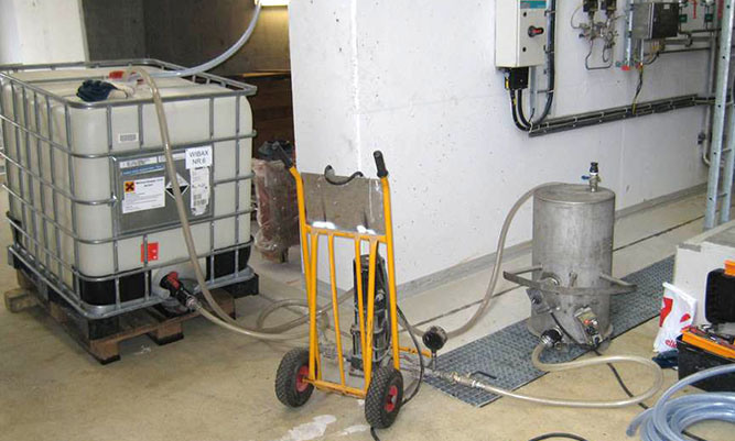 Chemical system cleaning