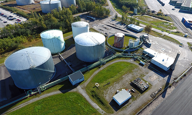 View of the terminal in Jakobstad