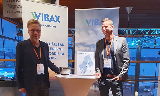 Anders Skoog and Tobias Marklund from Wibax Logistics were also present, greeting visitors at our stand.