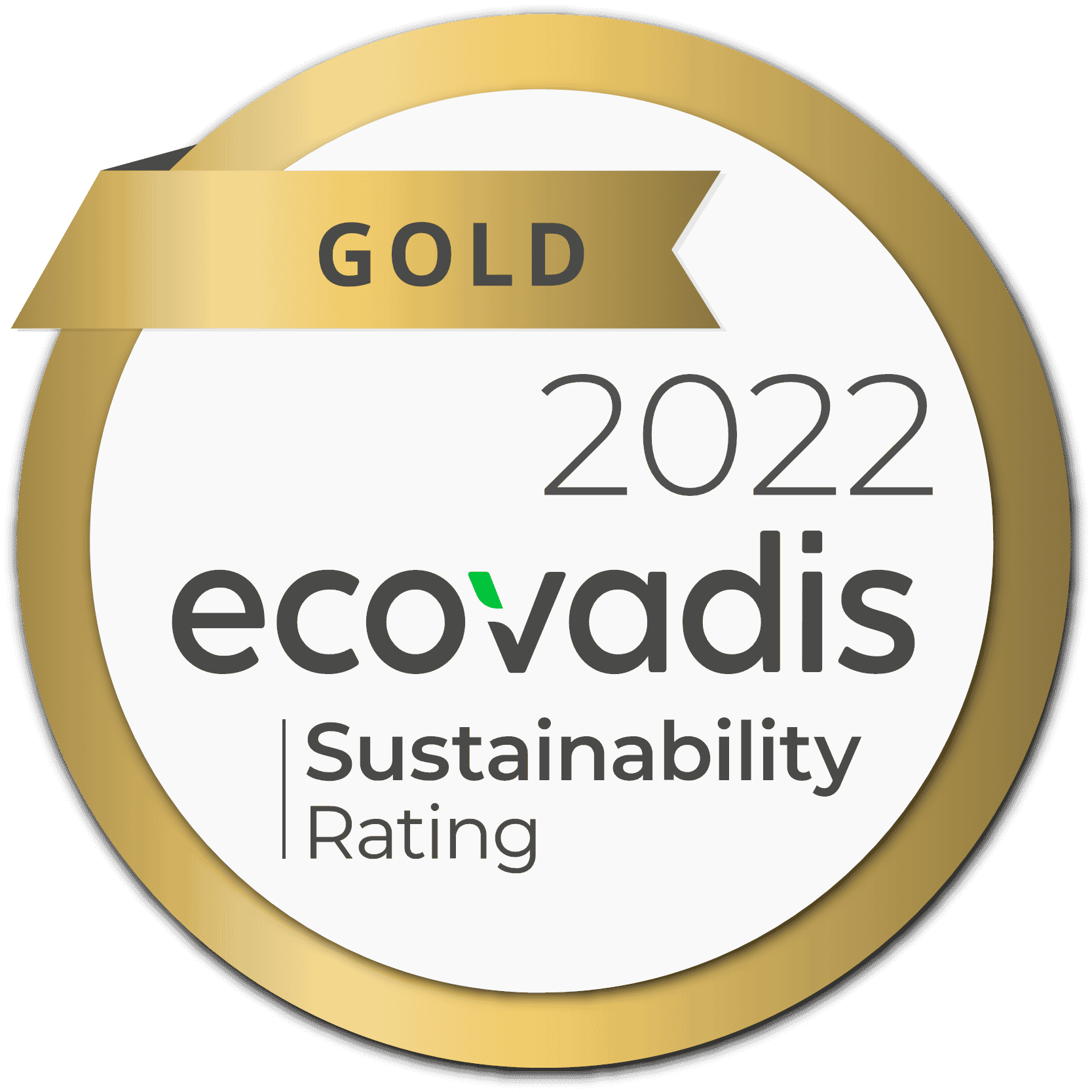 Vuosi 2022 - Wibax Group on jälleen sijoittunut korkealle EcoVadisin yristysten kestävän kehityksen suorituskyvyn arvioinnissa, jossa Wibaxille myönnettiin kultamitali vuodelle 2022. EcoVadis arvioi yritysten toimintatapoja, käytäntöjä ja toimia, jotka liittyvät ympäristöön, työhön ja ihmisoikeuksiin, eettisiin kysymyksiin sekä kestäviin hankintoihin.