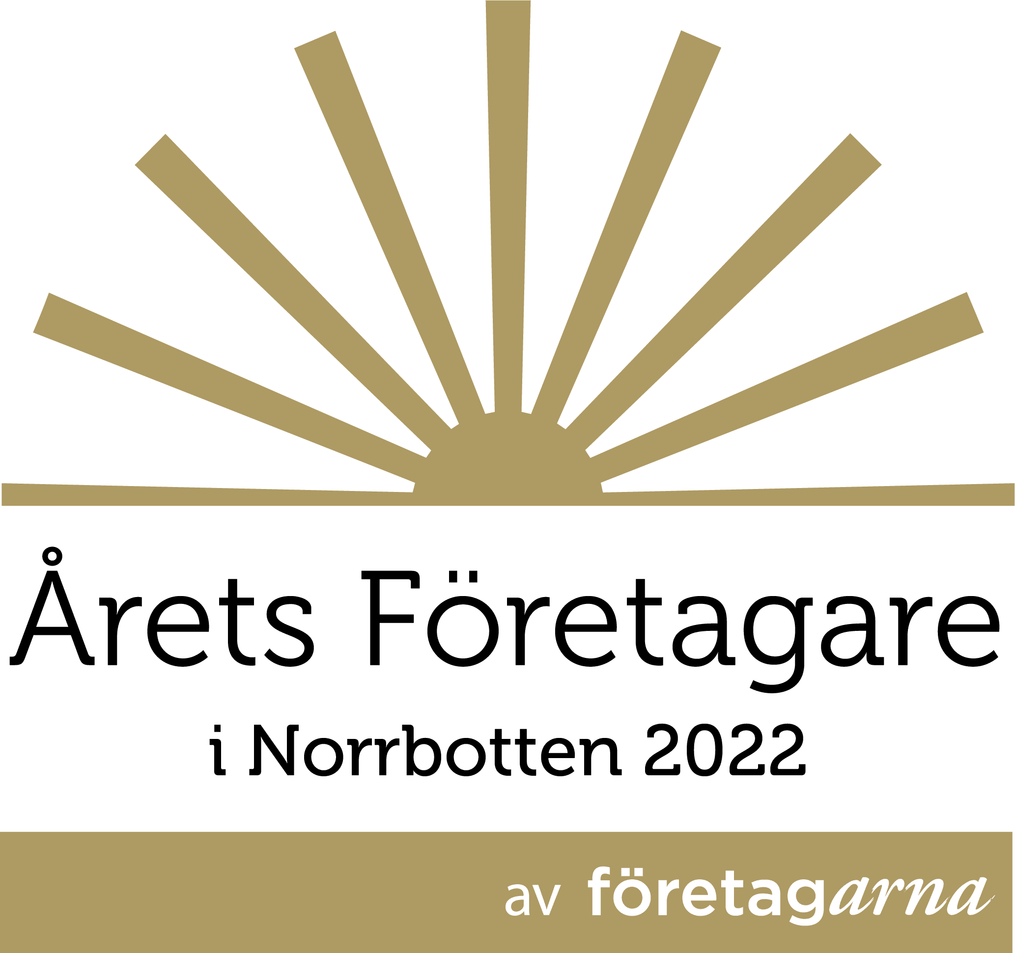 Vuosi 2022 - Jonas, David ja Andreas Wiklund nimettiin Företagarnan järjestämässä kilpailussa Norrbottenin vuoden yrittäjiksi
