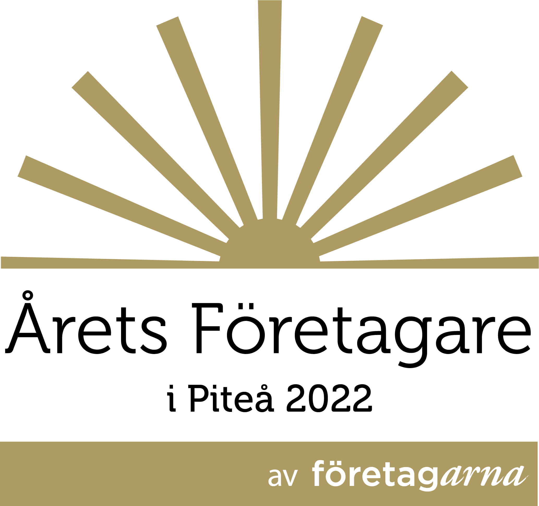 Year 2022 - Jonas, David and Andreas Wiklund were named Entrepreneur of the Year at the Piteå Business Awards organized by Företagarna.