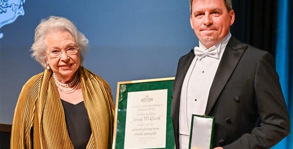 Enterprise Medal awarded to Bo Wiklund and Jonas Wiklund, Wibax, Norrbotten County